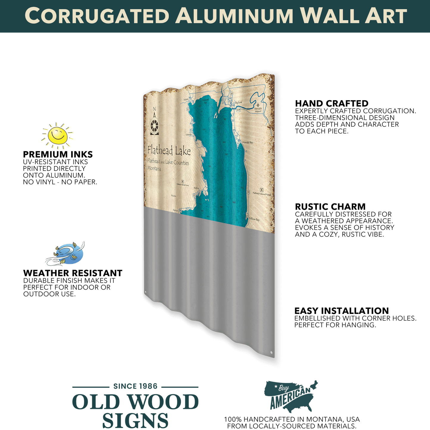 Florida State Flag - Corrugated Metal Wall Art